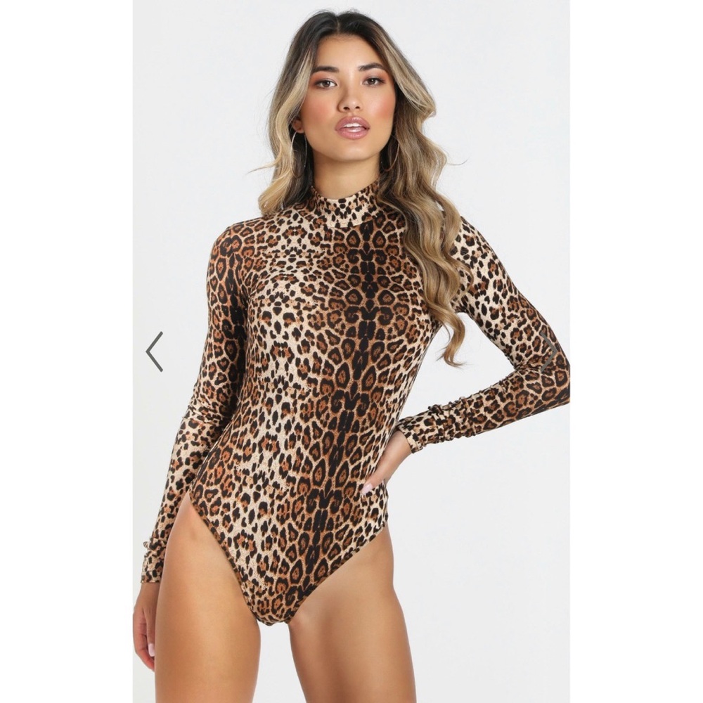 Wild Fable NWOT Leopard Bodysuit - Gold / Black - Picture 2 of 6